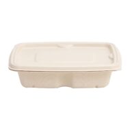 VIK® 650 ML Rectangle ZM Disposable Food Containers Box With Lids Biodegradable Bagasse (PACK 0F 600 PCS) - Image 7