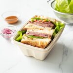 VIK® 1000 ML Rectangle ZM Disposable Food Containers Box With Lid, Biodegradable Bagasse (PACK 0F 600 PCS)