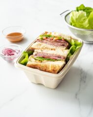 VIK® 1000 ML Rectangle ZM Disposable Food Containers Box With Lid, Biodegradable Bagasse (PACK 0F 600 PCS)