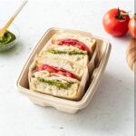 VIK® 650 ML Rectangle ZM Disposable Food Containers Box With Lids Biodegradable Bagasse (PACK 0F 600 PCS)