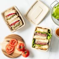 VIK® 650 ML Rectangle ZM Disposable Food Containers Box With Lids Biodegradable Bagasse (PACK 0F 600 PCS) - Image 4