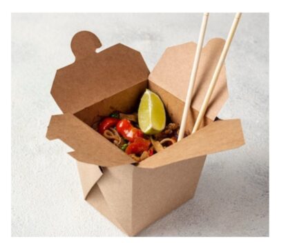 VIK 1000 ML Noodle Paper Box, Biodegradable