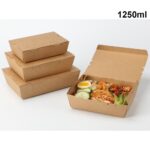 VIK 1200 ML Meal Paper Box, Biodegradable